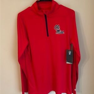 ✨SOLD✨ NWT ~ Russell Men’s Ole Miss 1/4 Zip Pullover